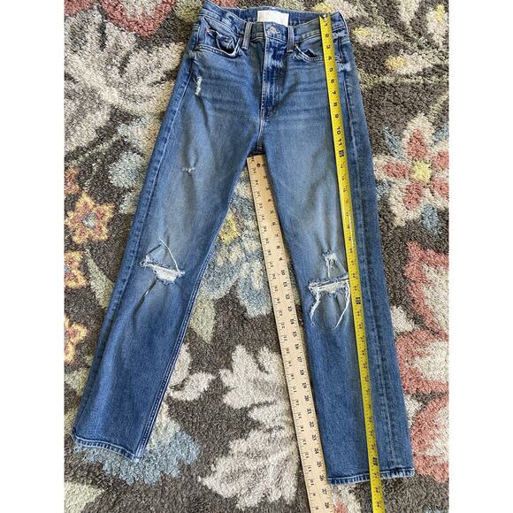 MOTHER Superior Jeans Womens Sz 26 Rider Ankle Far Beyond The Sky Casual Pants - Picture 12 of 12